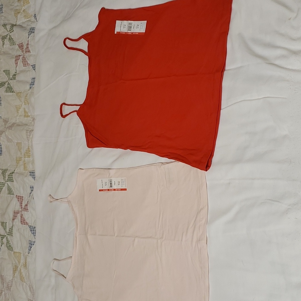 Time and Tru fitted scoop neck cami tank top bundle size S NWT